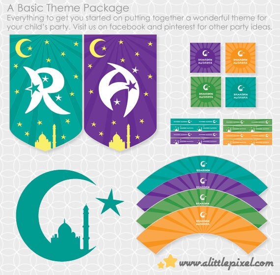 DIY Ramadan Mubarak Party Theme - Instant Download Il_570xn