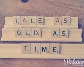 Tale As Old As Time scrabble sign // Disney Beauty and the Beast inspired sign // Disney Theme Wedding // Disney Wedding Theme