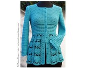 Crochet Cardigan Pattern - The summer season's favorite - Instant Download