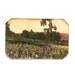 1920 Landscape Photograph Hand Tinted / Green Ivory Yellow Pink / Daisy