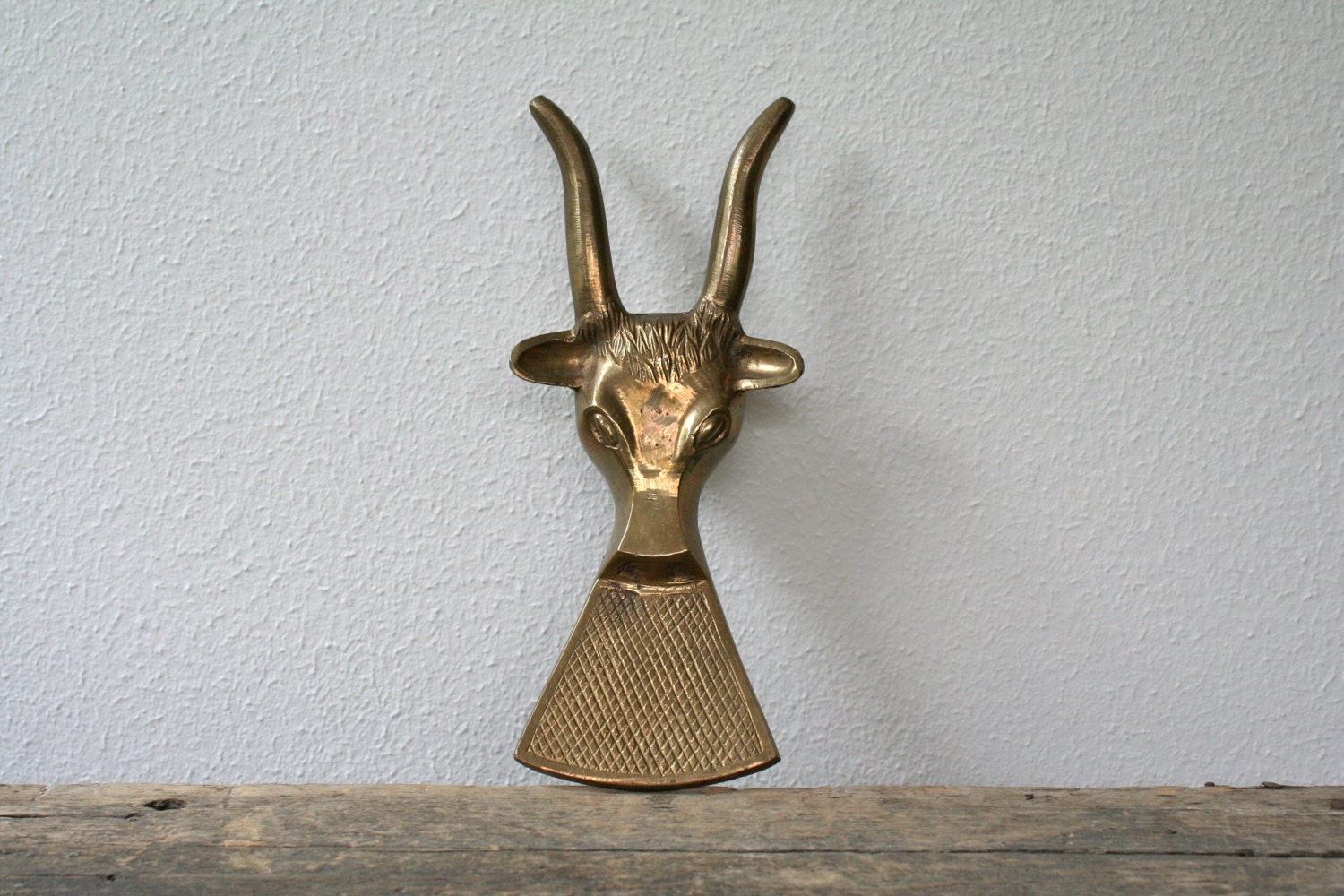 Mid Century Brass Bull