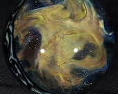 Layered Web Nebula Glass Marble