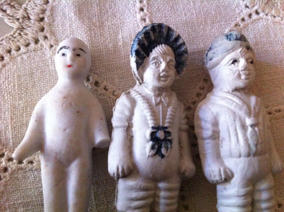 Vintage Old Frozen Charlotte Assemblage Made in Germany