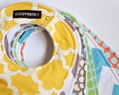 Design Your Own TODDLER Bibs, Set of 3 Modern Toddler Bibs Backed with Organic Cotton Sherpa