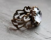 Full Moon Lacy Ring - Wanderlust Collection - Adjustable Ring, Galaxy, Universe, Outer Space