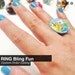 CUSTOM ORDER Ring - Character or Photo of your choice - Free Domestic Shipping