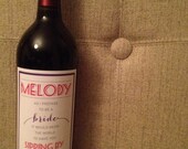 Custom Bridesmaid Wine Label