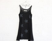 Star Tank Dress - Black