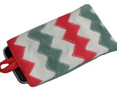 Jade Nectarine Chevron Stripe Phone Cover