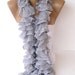 ruffle scarf, knitted scarves, 2013 scarf trends, Cotton scarf, knitting scarf, neckwarmer, fashion accessories