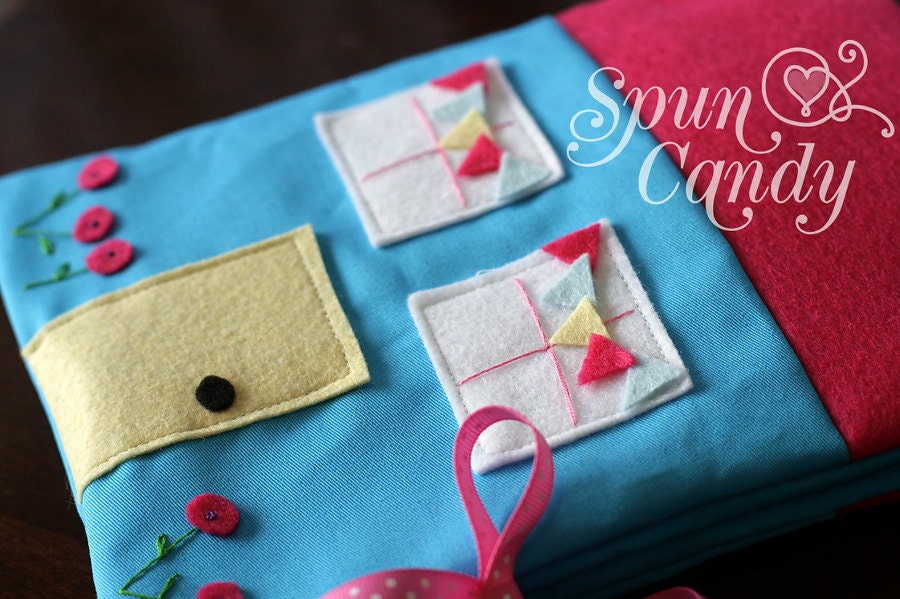 The SpunCandy Doll House - Quiet Book - READY TO SHIP