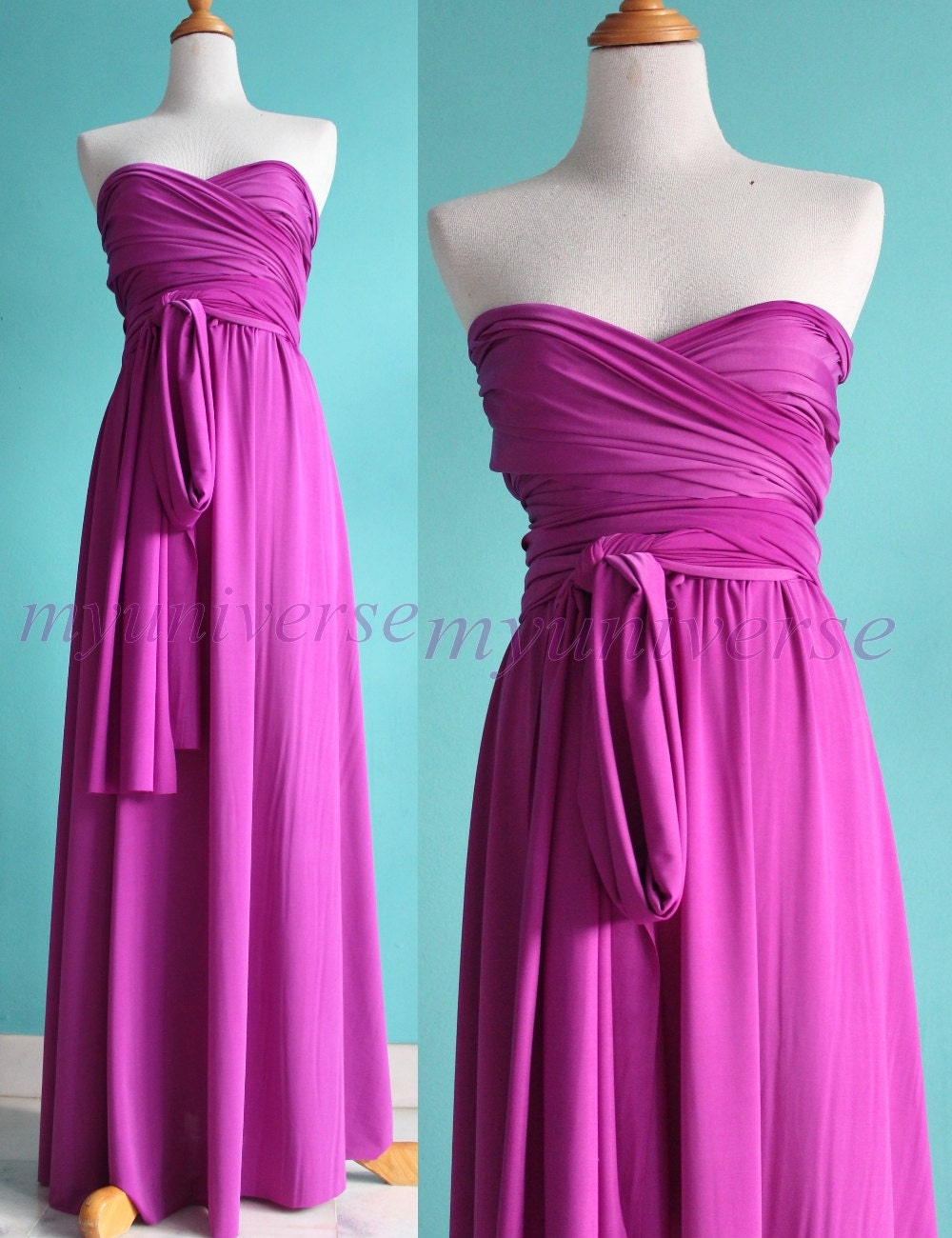 Infinity Dress Bridesmaid Convertible Dress Light Purple Wedding Dress Maxi Dress Women Wrap