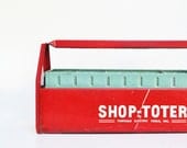 Mid-Century Tool Box - Shop Toter - Industrial Decor