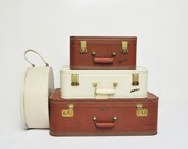 Mid-Century Square Starline Suitcase