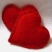 Pocket Hand Warmers Cashmere RED HEARTS