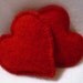 Pocket Hand Warmers Cashmere RED HEARTS