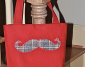 Mustache Tote