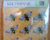 Tim Coffey Foliage Bees Clearly Yours Epoxy Stickers by K and Company-FREE SHIPPING