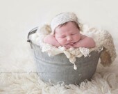 Newborn Crochet Headwrap. Headwrap, Headscarf, Tie Back, Photography Prop,