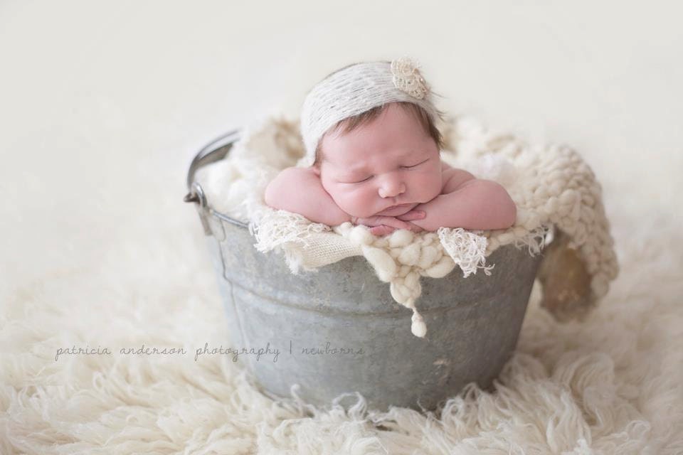 Newborn Crochet Headwrap. Headwrap, Headscarf, Tie Back, Photography Prop,