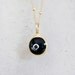 BLACK evil eye necklace