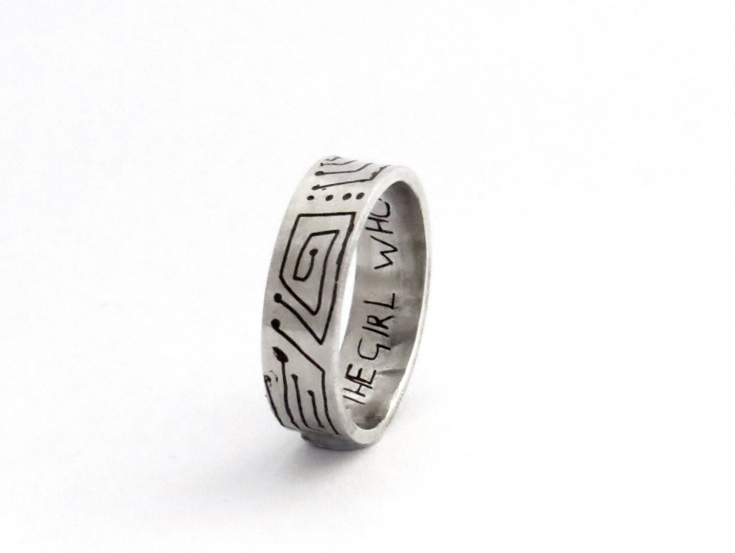 Doctor Who The Girl Who Died Twice Clara Oswin Oswald sterling silver ring