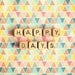 Happy Days. Fine Art Photography. Home Décor. Scrabble Blocks. Geometric. Triangles. Size 5x7". READY-TO-SHIP