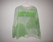nirvana tie dye glow in the dark slime sweatshirt L