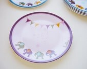 Little plate for little eaters "Circus", 23,5cm, melamine