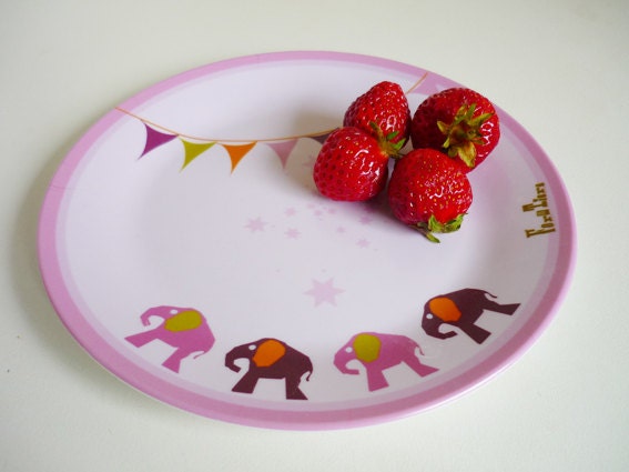 Little plate for little eaters "Circus", 19,5 cm, melamine
