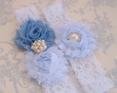 Blue Garter, Wedding Garter Set, Toss Garter,  Something Blue, Blue Bridal garter, blue, blue