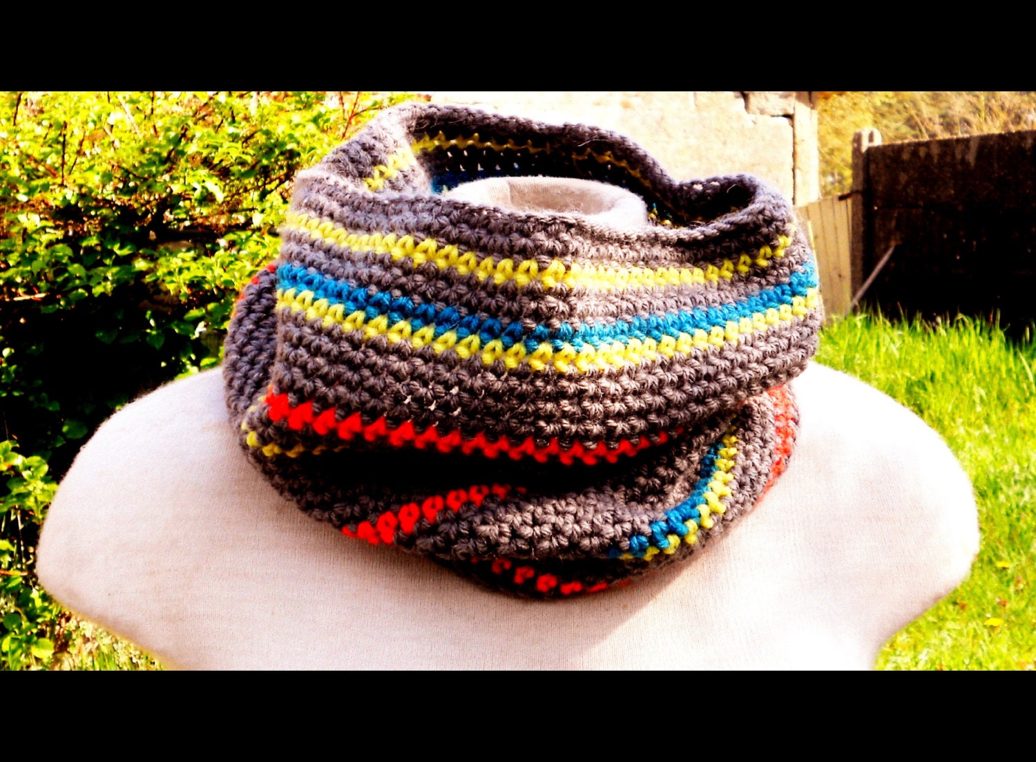 grey and contrast cowl