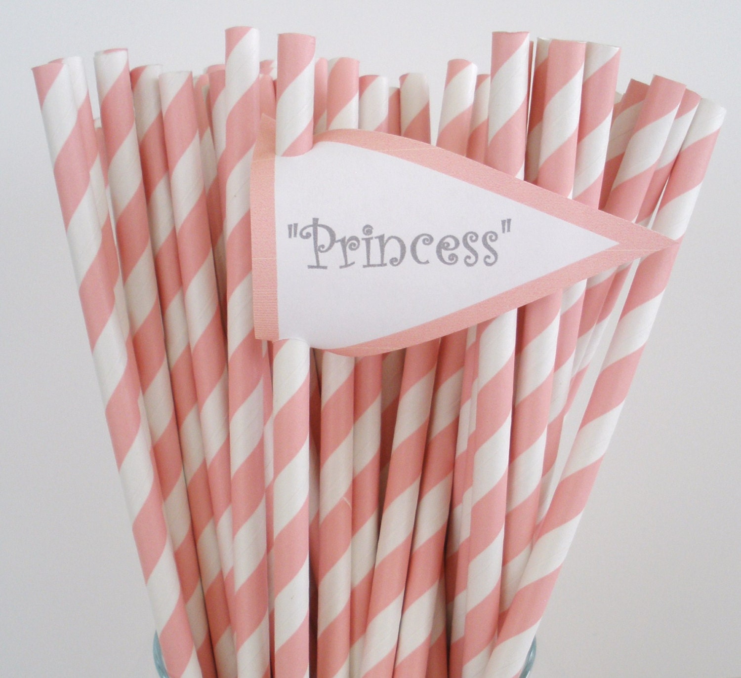 25 Pink Polka Dot Paper Straws Paper Drinking Straws Wedding, Cake Pop Sticks Retro Vintage Party Straws Princess Cowgirl