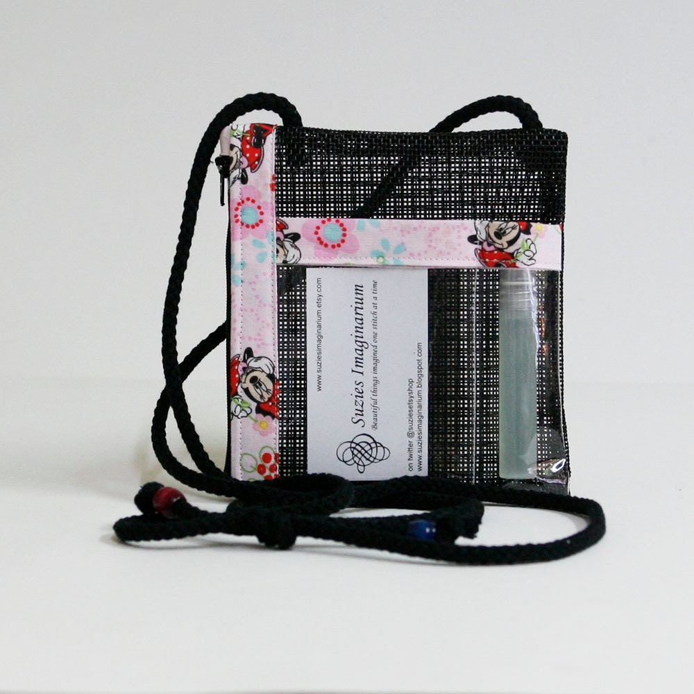 Minnie Mouse Disney theme small wallet cross body wallet tote