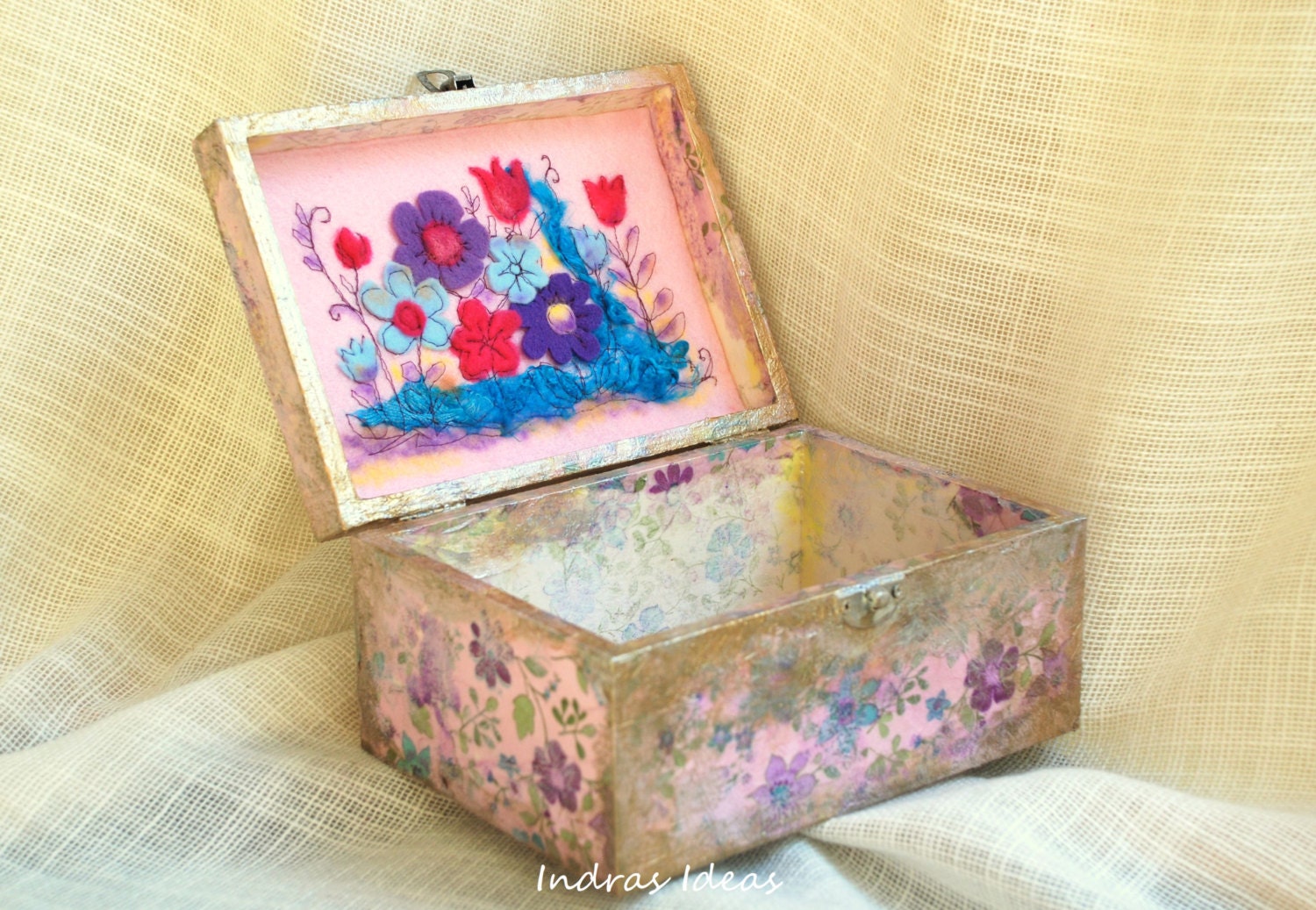 Wooden  Rustic  Wedding card Box Jewelry box