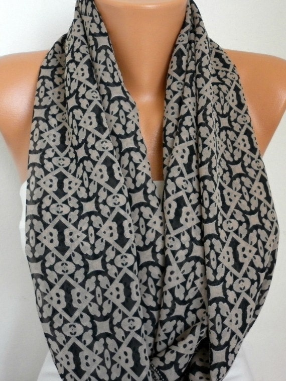 Infinity Scarf Shawl Circle Scarf Loop Scarf Gift -fatwoman