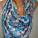 BIG SALE Women  Scarf -  Cowl with Lace - Floral Scarf