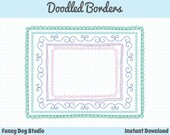 Doodled Border - 8.5x11" Frames for Worksheets - Educational Borders and Frames