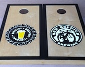 Custom Cornhole Board Set with Bags for Summer Party Season -  Designed to Your Specs - Great Father's Day Idea