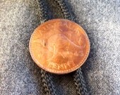 Vintage Australian Bolo Tie 1943 Bronze Penny Kangaroo George VI