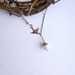 Antiqued Gold Swallow Bird with Cream Pearl -- Antiqued Brass Necklace -- Sale