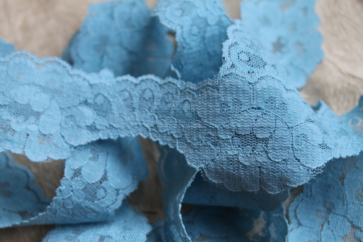 Vintage Trim, Lace Trim, Blue Scalloped Lace Trim, Something Old Something Blue, Wedding Trim