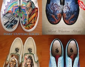 Custom painted shoes