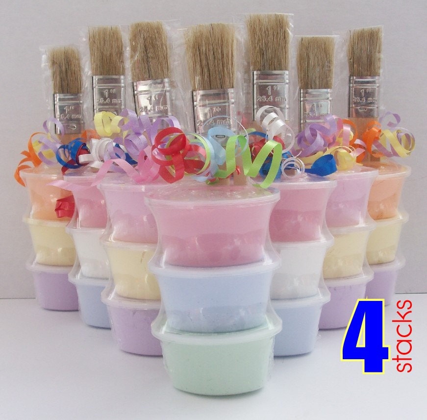Sidewalk Chalk Paint Party Pack of 4 - Princess Colors - Yellow, Pink & Purple