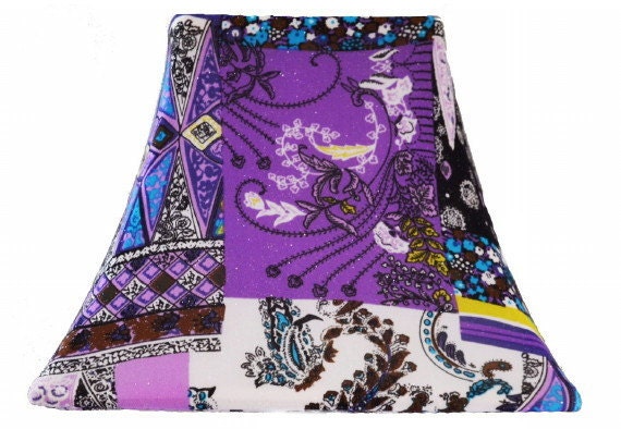 Fields of Lavender Slip Cover for your exsisting lampshade - stretches to fit perfectly