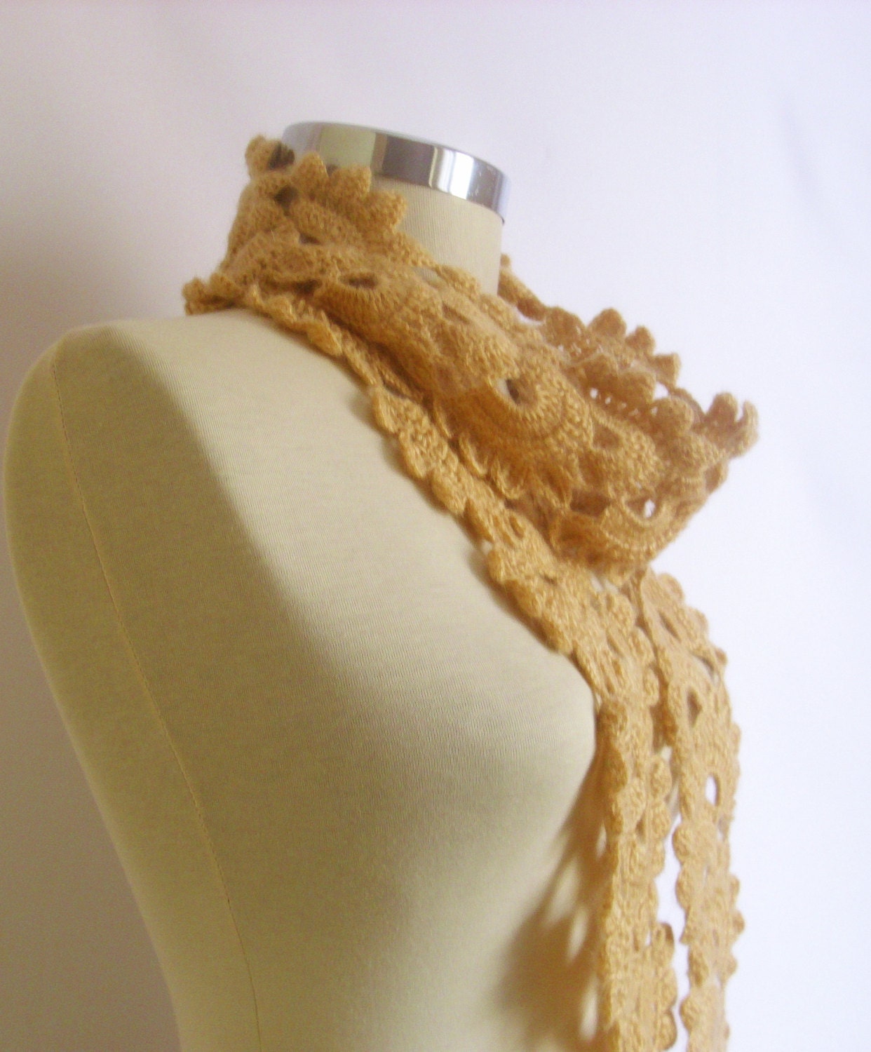 Sale brown scarf shawl handmade gift mother