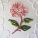 chenille pillow cover ONE ROSE vintage pink chenille cushion cover cottage chic