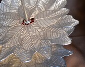 3 Tier Cake Stand Artisan Silver Glass for Weddings, Display, Tea Parties, FREE shipping