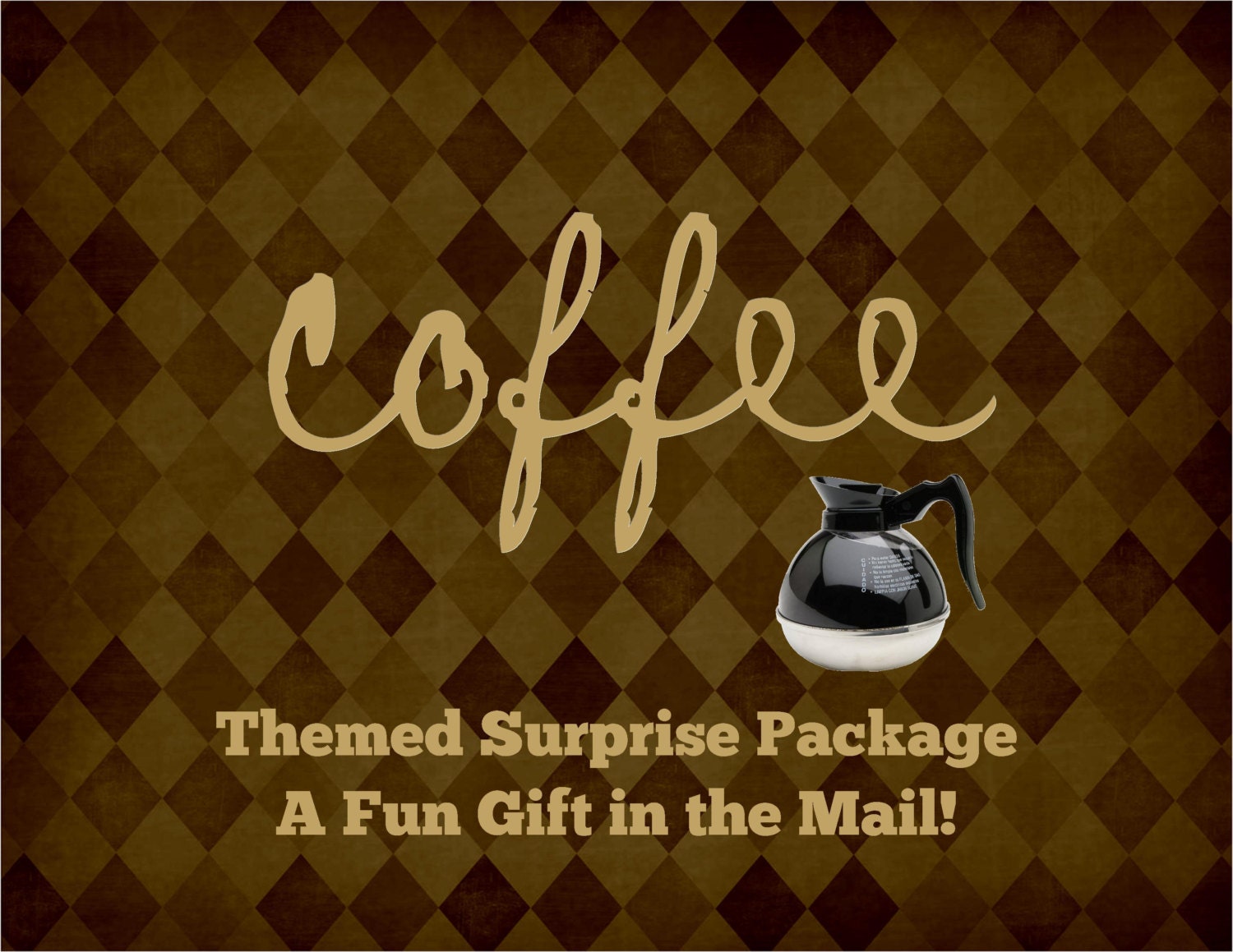Coffee Inspired Surprise Package - Itty Bitty Teeny Tiny - Quirky Snail Mail, Gift Idea