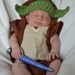 Chunky Yoda "Star Wars Inspired" Hat / Beanie - Star Wars Fans (0-3 / 3-6 / 6-12 month sizes)
